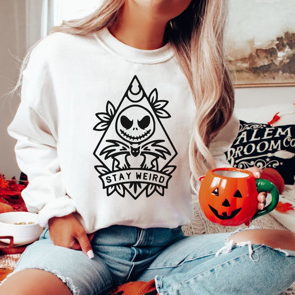 Stay Weird Sweatshirt Nightmare Before Christmas Sweatshirt Halloween Shirt